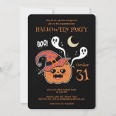 Invitation Kawaii Jack O' Lantern Déplaisant (Devant)