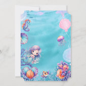Invitation Kawaii Mermaid (Dos)