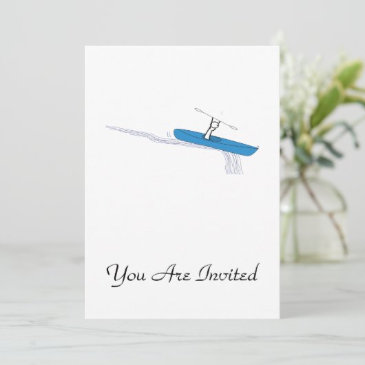 Invitation Kayaker (Debout devant)
