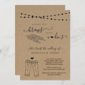 Invitation Kebabs & Brews Après la réception de mariage seule (Devant / Derrière)