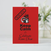 Invitation Keep Calm and Celebrate Chinese New Year 2027 (Debout devant)