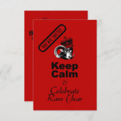 Invitation Keep Calm and Celebrate Chinese New Year 2027 (Devant / Derrière)