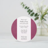 Invitation Keep Calm and Glam Up, Pink Leather, Birthday (Debout devant)