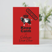 Invitation Keep Calm Celebrate Chinese New Year Goat (Debout devant)