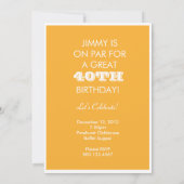 Invitation Keep Calm - Golf 40th Birthday (Dos)