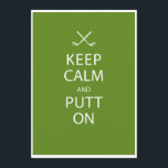 Invitation Keep Calm - Golf 70th Birthday<br><div class="desc">"Keep Calm and Putt On" est un grand slogan pour votre golfeur préféré lors de leur 70ème anniversaire d'invitation. Invitation leurs amis et leur famille pour une série de toasts de célébration. Cette invitation peut être personnalisée. Cliquez simplement sur le bouton customiser ! Voir ci-dessous pour plus d'infos sur la...</div>