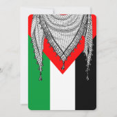 Invitation Keffiyeh Écharpe palestinienne tissu traditionnel (Devant)