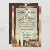 Invitation Kelley Champagne Ivory Metallic ICE (Devant / Derrière)