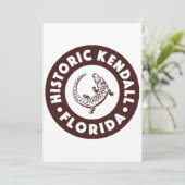 Invitation Kendall Florida Circle - Brown (Debout devant)