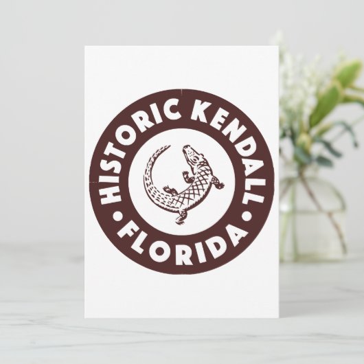 Invitation Kendall Florida Circle - Brown (Debout devant)