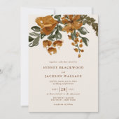 Invitation KENNEDY Aquarelle Mariage de automne Floral (Devant)