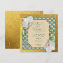 Invitation Kente de mise à jour de date sarcelle e