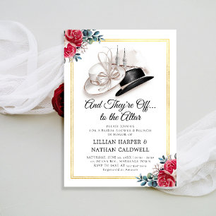 Invitation Kentucky Derby Casquette Fête des mariées double c