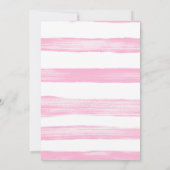 Invitation Kentucky Derby Grand Casquette Baby shower rose et (Dos)