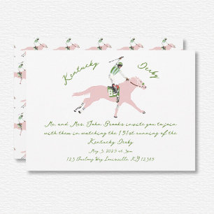 Invitation Kentucky Derby Horse Jockey