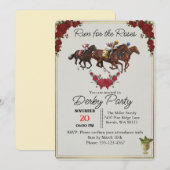 Invitation Kentucky Derby Run for the Roses Party Invite (Devant / Derrière)
