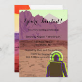 Invitation Kepler Space Voyage Destination Planète Aventure (Devant / Derrière)