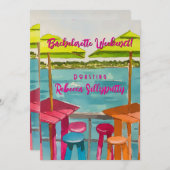 Invitation Key West Vibes Bachelorette Week-end (Devant / Derrière)