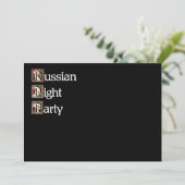 Invitation Khokhloma (Debout devant)