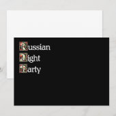 Invitation Khokhloma (Devant / Derrière)