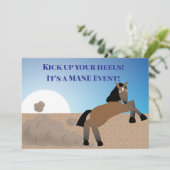 Invitation Kick up your heels, it's a mane event (Debout devant)