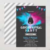 Invitation Kickboxing boxing sexe révéler l'invitation (Devant / Derrière)