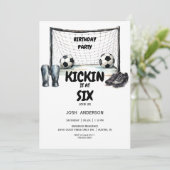 Invitation Kickin it Soccer Anniversaire (Debout devant)