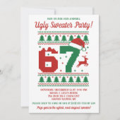 Invitation Kids' 67 Ugly Sweater Holiday Party (Devant)