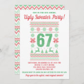 Invitation Kids' 67 Ugly Sweater Holiday Party (Devant / Derrière)