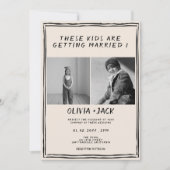 Invitation Kids Are Getting Married Photo QR Code Wedding (Devant)