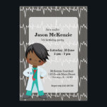 Invitation Kids Doctor<br><div class="desc">Available in different products. Did you know that you can transfer this design to any products that you want by yourself. If you don't know how,  please check my post to see to how to do: bit.ly/transferdesign - Copyright clipart ©Mujka & background paper ©DGexpress</div>
