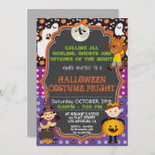 INVITATION |KIDS HALLOWEEN DE PARTIE DE COSTUME DE (Devant / Derrière)