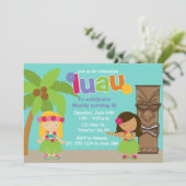 Invitation Kids Hawaiian Luau (Debout devant)