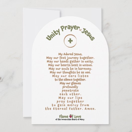 Invitation Kids Large (5"x7") FOL Prayer Card (Dos)