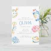 Invitation Kids Tea Party Wonderland Anniversaire (Debout devant)