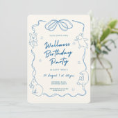 Invitation Kids yoga birthday party (Debout devant)