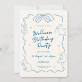 Invitation Kids yoga birthday party (Devant)