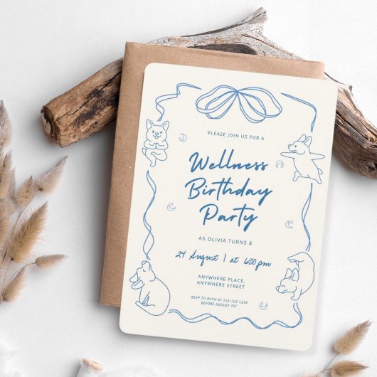 Invitation Kids yoga birthday party