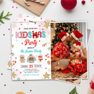 Invitation Kidsmas Winter Christmas Party Photo