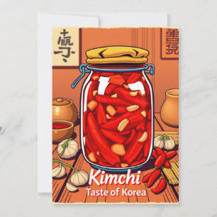 Invitation Kimchi - goût de la corée