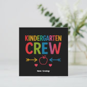 Invitation Kinder Crew Funny Kindergarten Fun Retour À L'Écol (Debout devant)