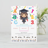 Invitation Kindergarten Graduation  (Debout devant)