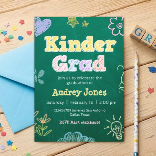 Invitation Kindergarten Preschool Graduation