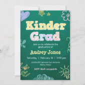 Invitation Kindergarten Preschool Graduation with Photo (Devant)