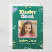 Invitation Kindergarten Preschool Graduation with Photo (Dos)