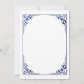 Invitation King of Clubs Blue Game Night Play Card (Dos)