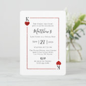 Invitation King of Hearts Las Vegas Bachelor Party (Debout devant)
