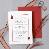 Invitation King of Hearts Las Vegas Bachelor Party