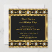 Invitation King Prince Queen Royal Gold Diamond Party (Dos)