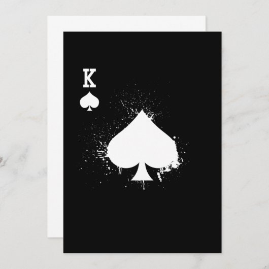 Invitation King Spade J'Ai Acheté Cette Chemise Avec Ton Arge (Devant / Derrière)